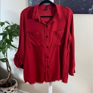 🤯 3/$25🤯 Red Button-up Shirt